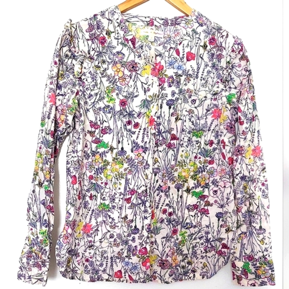 Colorful Floral Button Down